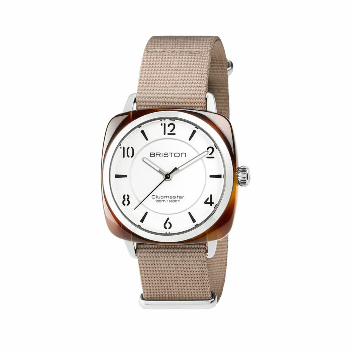 lucky one Briston Clubmaster Chic White Beige Watch