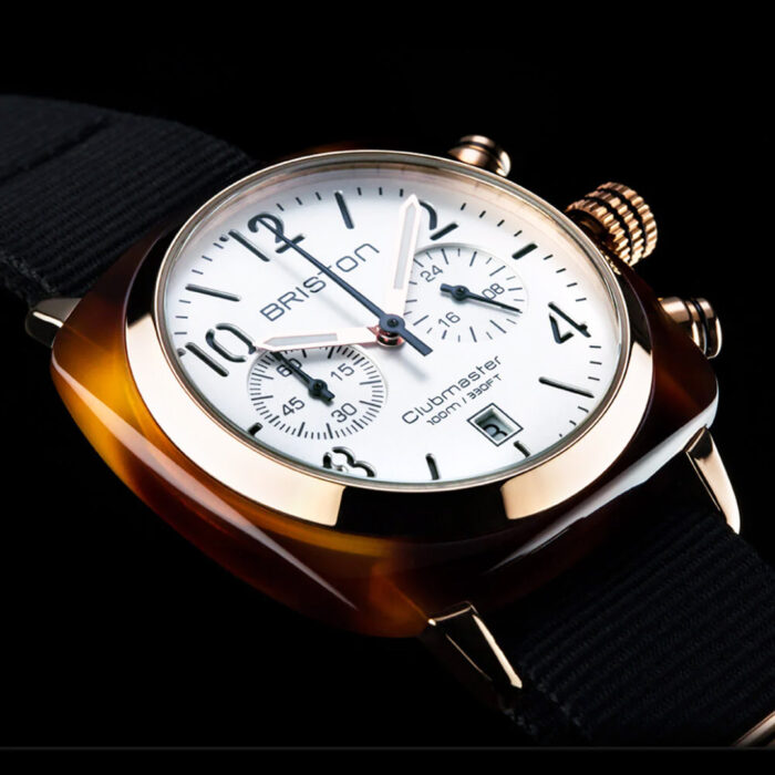 Lucky One Briston Clubmaster Classic Black Gold Watch