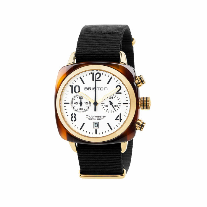 lucky one Briston Clubmaster Classic Black Gold Watch