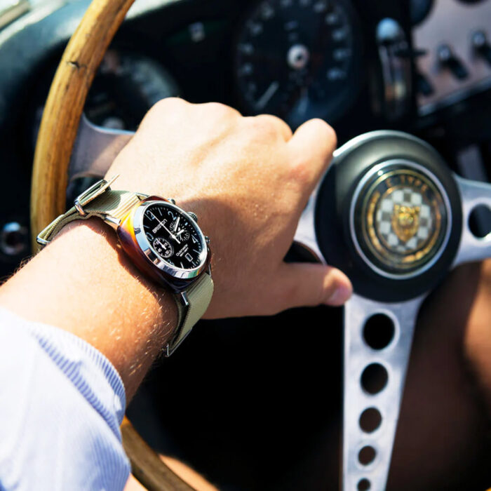 Lucky One Briston Clubmaster Classic Chrono Black Khaki Watch