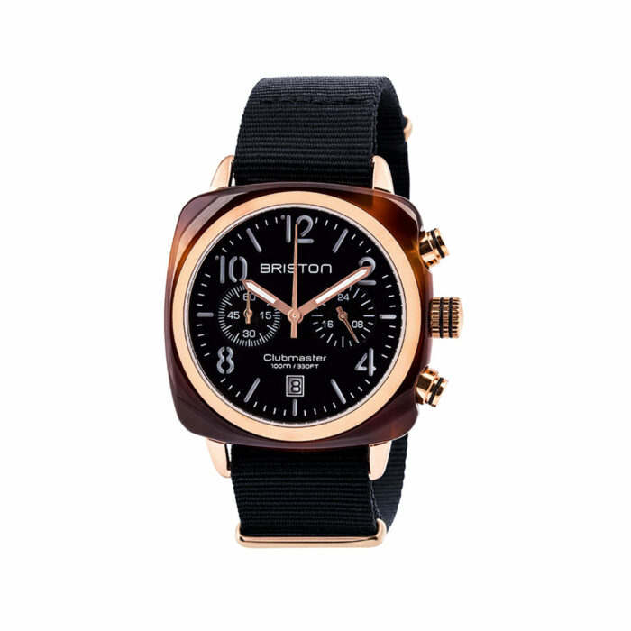 lucky one Briston Clubmaster Classic Rose Gold Black Watch