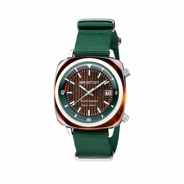 lucky one Briston Clubmaster Diver Yachting Green Watch