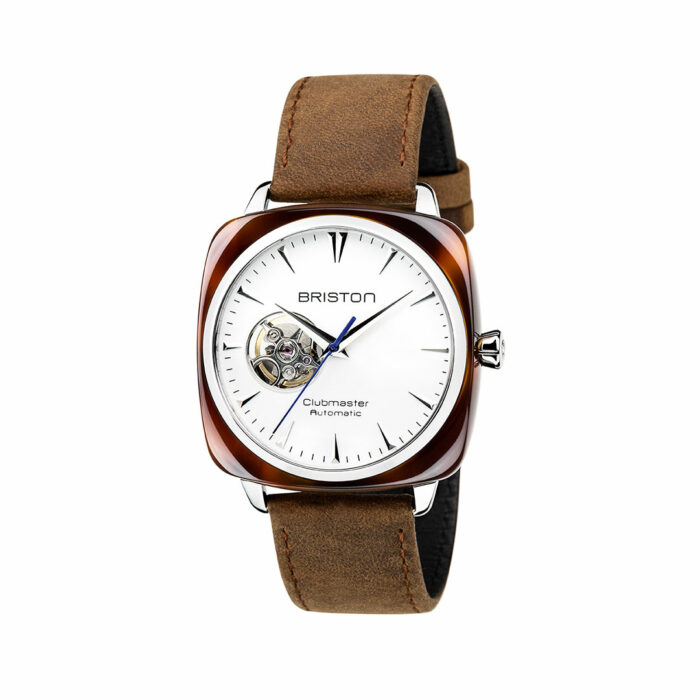 lucky one Briston Clubmaster Iconic Automatic White Watch