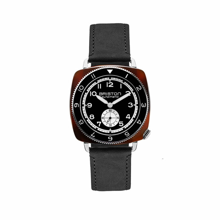 lucky one Briston Clubmaster Legend Small Seconds Black Leather Watch