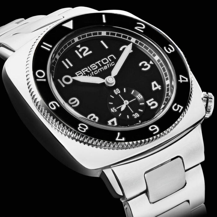 Lucky One Briston Clubmaster Legend Small Seconds Black Steel Watch