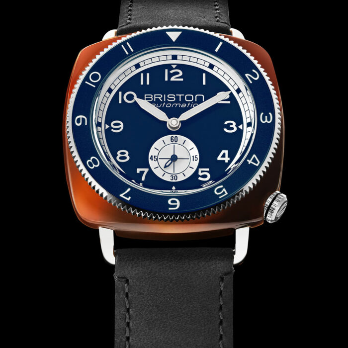 Lucky One Briston Clubmaster Legend Small Seconds Blue Leather Watch