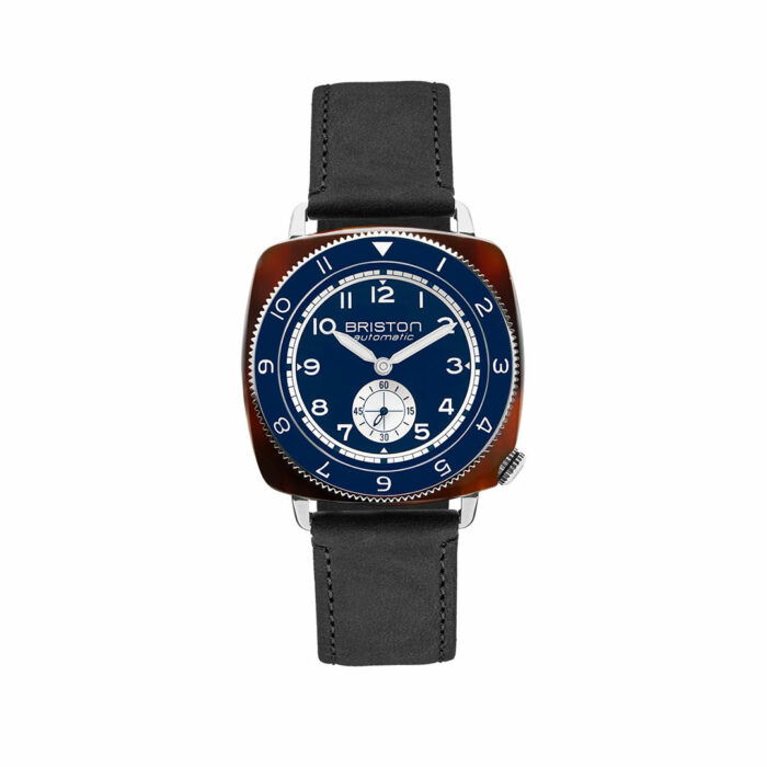 lucky one Briston Clubmaster Legend Small Seconds Blue Leather Watch