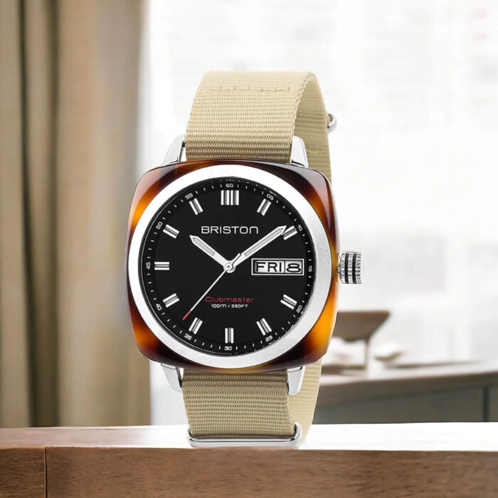 Lucky One Briston Clubmaster Sport HMS Black Dial Watch