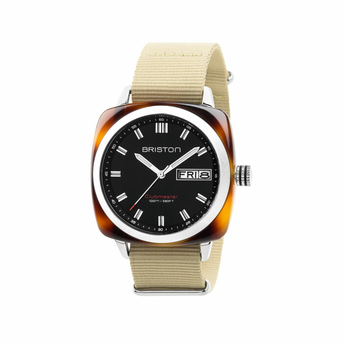 lucky one Briston Clubmaster Sport HMS Black Dial Watch