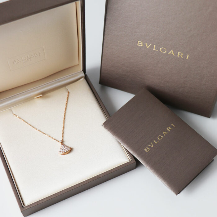 Lucky One Bulgari Divas Dream Necklace Rose Gold Diamond