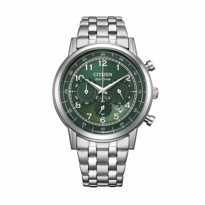 lucky one Citizen Classic Chronograph Steel Green Watch CA4630-53X