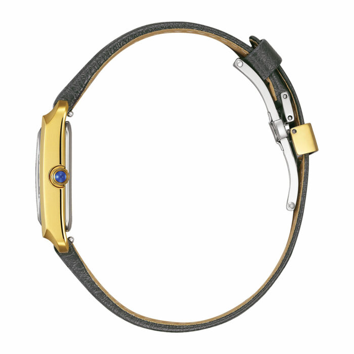 Lucky One Citizen L Elongated Square Leather Gold Watch EW5622-09P