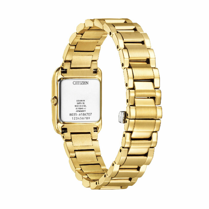 Lucky One Citizen L Ladies Bianca Square Gold Watch EW5602-57D