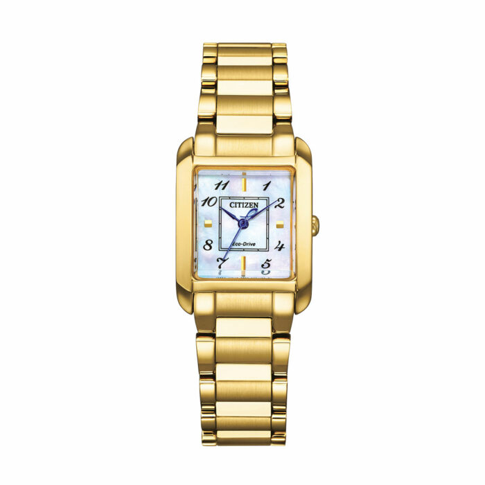 lucky one Citizen L Ladies Bianca Square Gold Watch EW5602-57D