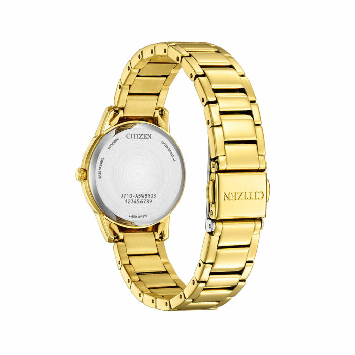 Lucky One Citizen Platform Gold Tone Watch FE1242-78D