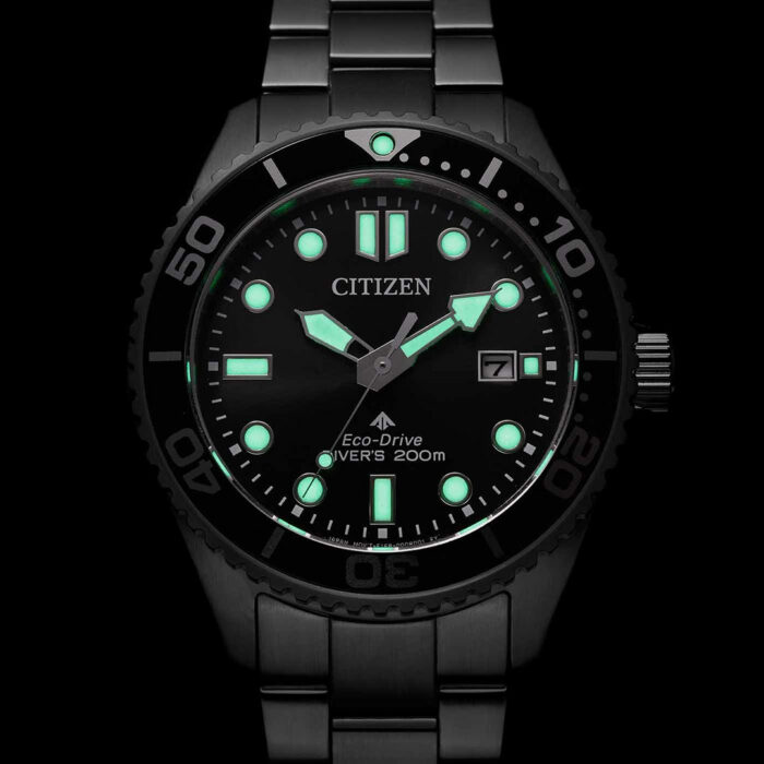Lucky One Citizen Promaster Diver Steel Black Watch BN0261-51E