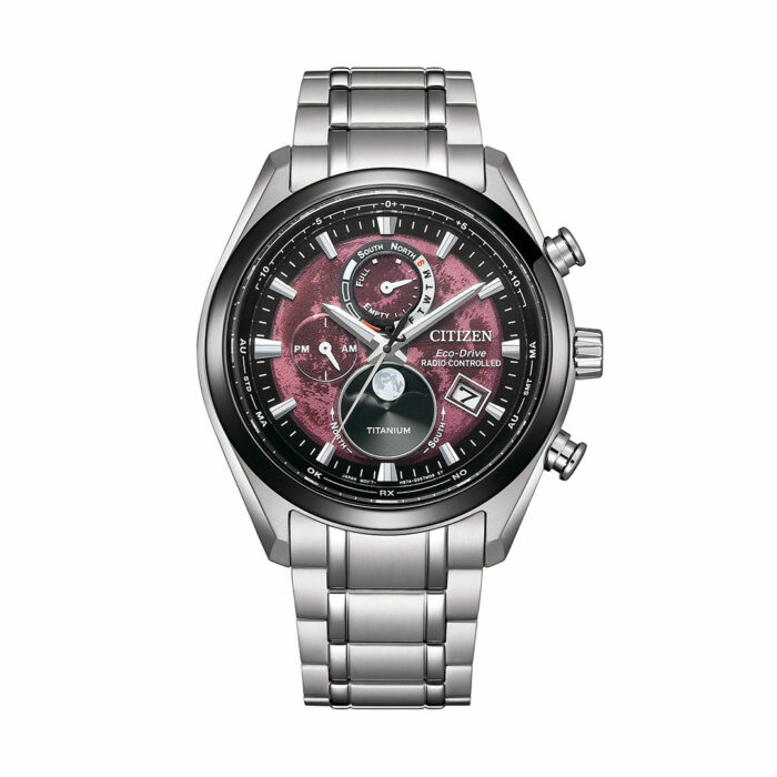 lucky one Citizen Radio Controlled Moonphase BY1018-55X Red Watch