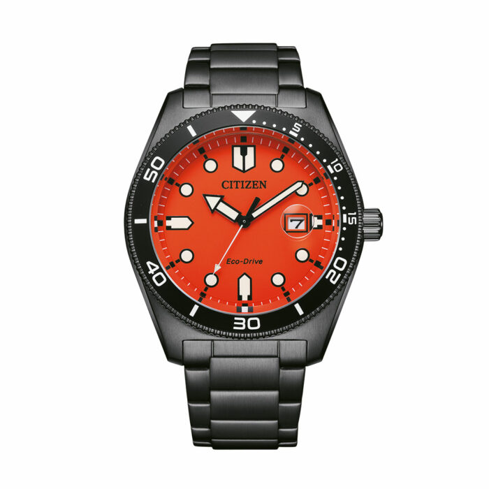 lucky one Citizen Sunset Eco Drive Orange Watch AW1765-88X
