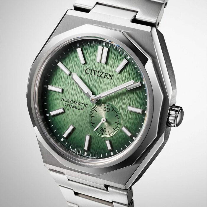 Lucky One Citizen Zenshin 60 Super Titanium Green Watch NK5020-58X