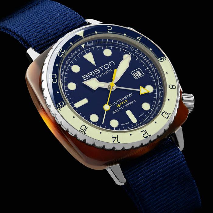 Lucky One Clubmaster Diver Pro GMT Blue Watch Briston