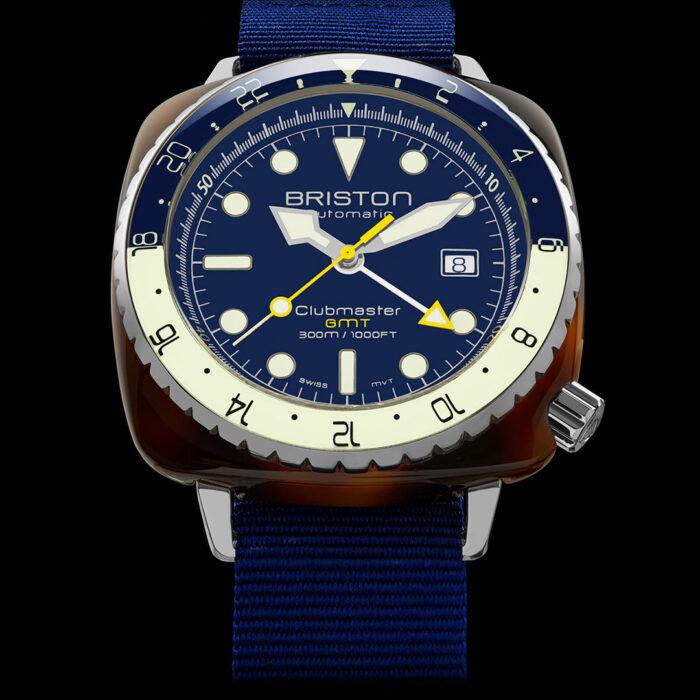 Lucky One Clubmaster Diver Pro GMT Blue Watch Briston