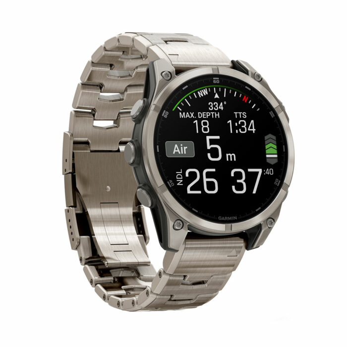 lucky one Fenix 8 Amoled Sapphire Titanium 47mm Watch Garmin