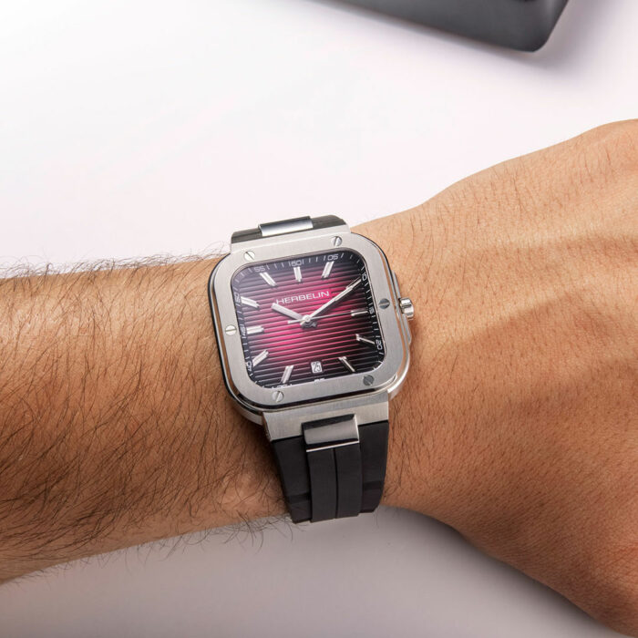 Lucky One HERBELIN Cap Camarat Square Red Dial Watch