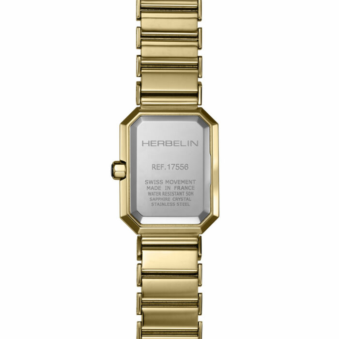 Lucky One Herbelin Octogone Gold Black Mother-of-Pearl Watch