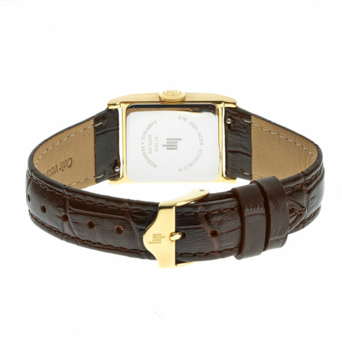 Lucky One LIP Churchill C18 Watch – Golden With Brown Leather