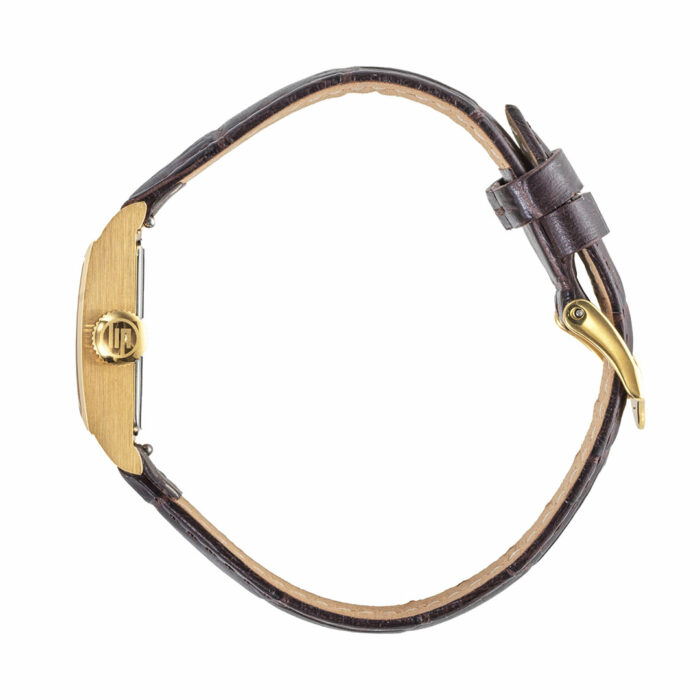 Lucky One LIP Churchill C18 Watch – Golden With Brown Leather