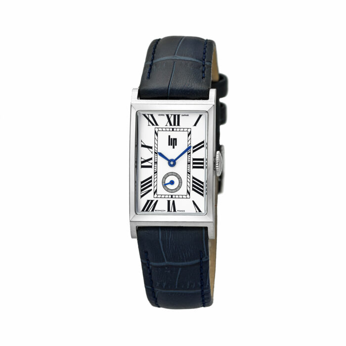 lucky one LIP Churchill T18 Watch 671937 Silver with Blue Leather