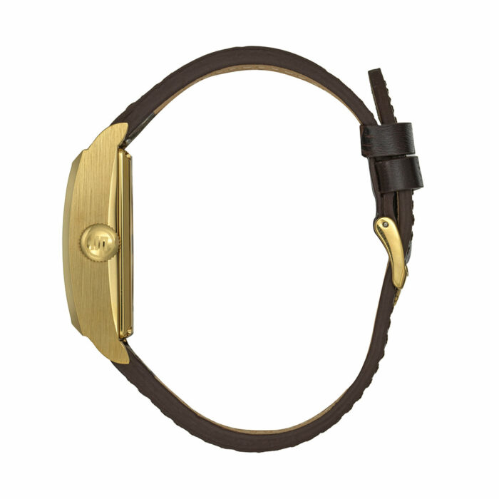 Lucky One LIP Churchill T26 Automatic Watch – Golden With Brown Leather