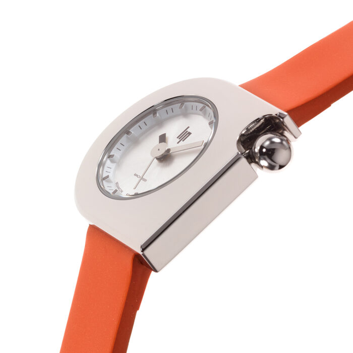 Lucky One Lip Mach 2000 Mini Moon Orange Silver Watch 671165