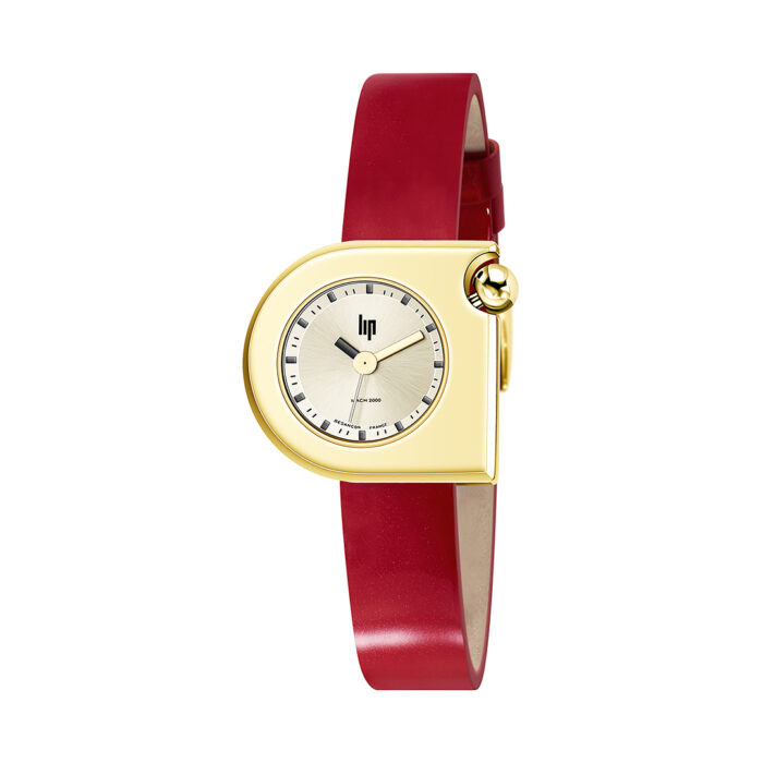 lucky one Lip Mach 2000 Mini Moon Red Gold Watch 671393
