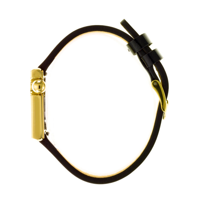 Lucky One Lip Mach 2000 Mini Square Black Gold Watch 671178