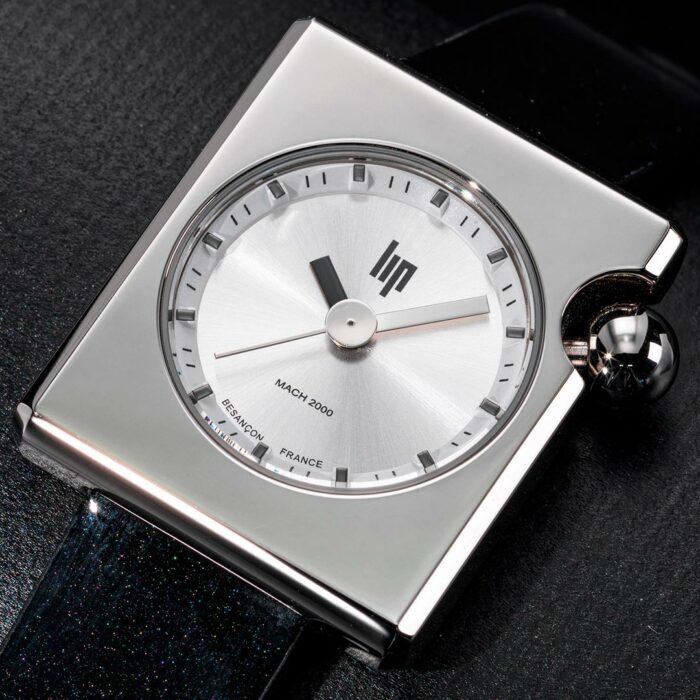 Lucky One Lip Mach 2000 Mini Square Black Watch 671171