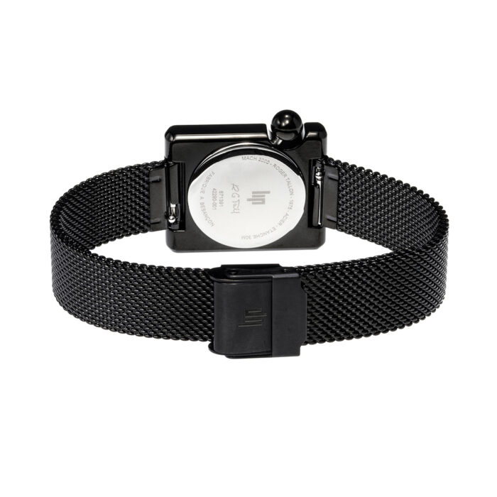 Lucky One Lip Mach 2000 Mini Square Black Watch 671391