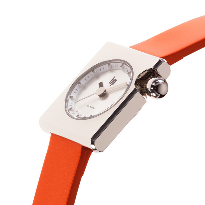 Lucky One Lip Mach 2000 Mini Square Orange Watch 671175