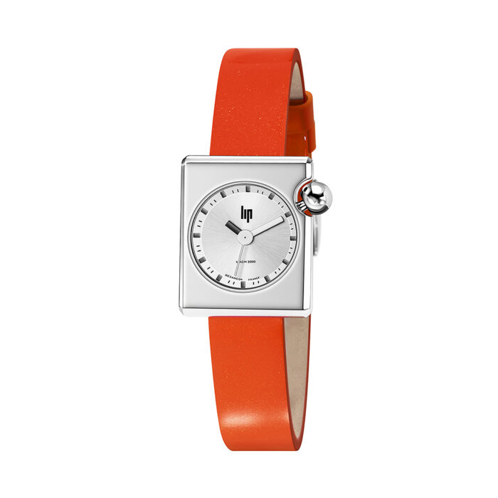 lucky one Lip Mach 2000 Mini Square Orange Watch 671175