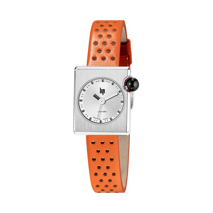 lucky one Lip Mach 2000 Mini Square Orange Watch 671192