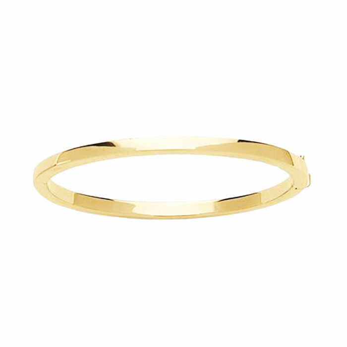 lucky one 4mm Square Wire Open Bangle