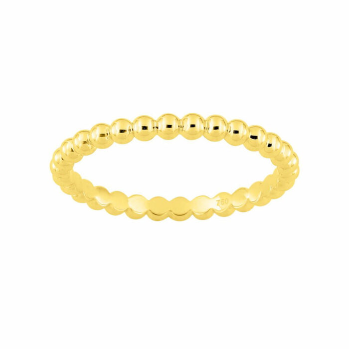 lucky one Beaded Ring – Yellow Gold
