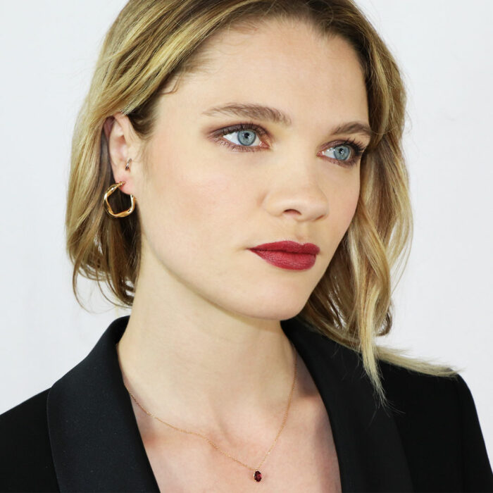 Lucky One Bella Hoop Earrings 4 Mm – Yellow Gold