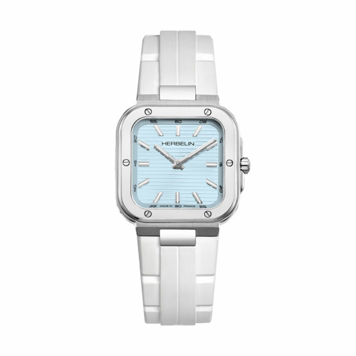 lucky one Blue Cap Camarat Square Watch Herbelin