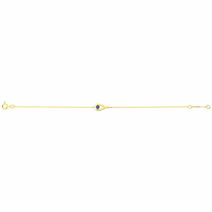 Lucky One Blue Goutte Bracelet – Sapphire Gold