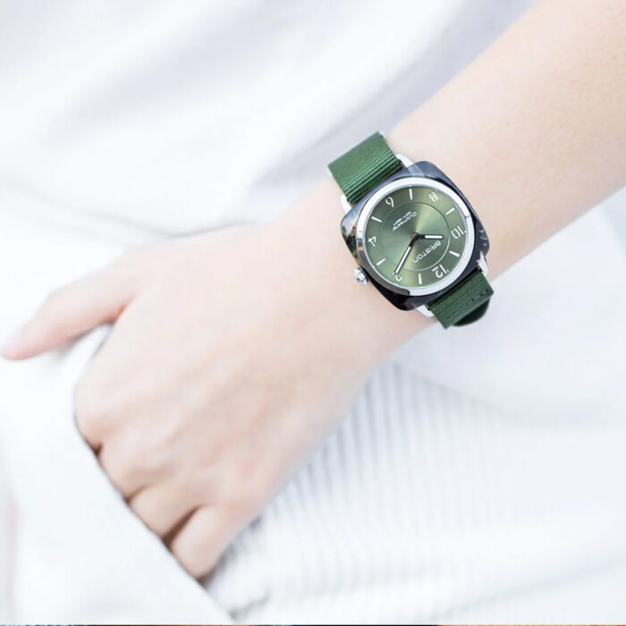 Lucky One Briston Clubmaster Chic Green Watch