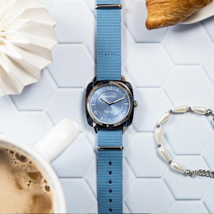 Lucky One Briston Clubmaster Chic Ice Blue Watch