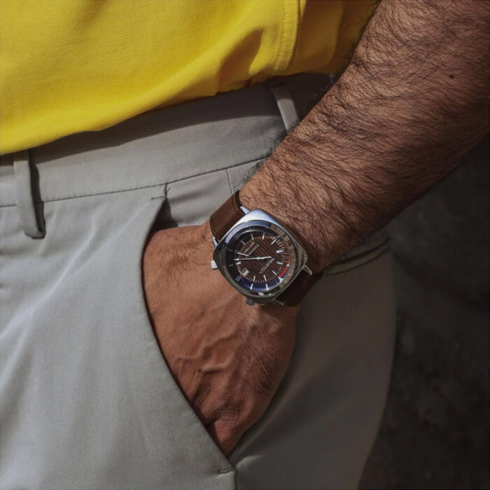 Lucky One Briston Clubmaster Diver Navy Blue Watch