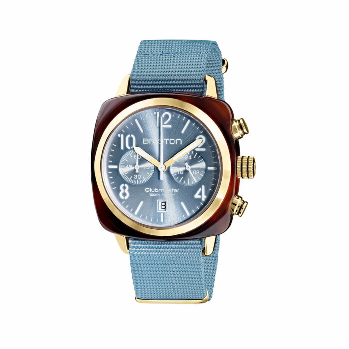 lucky one Briston Clubmaster Gold Ice Blue Watch