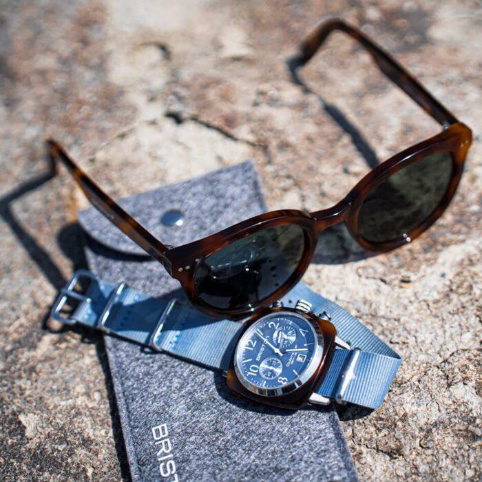 Lucky One Briston Clubmaster Ice Blue Watch